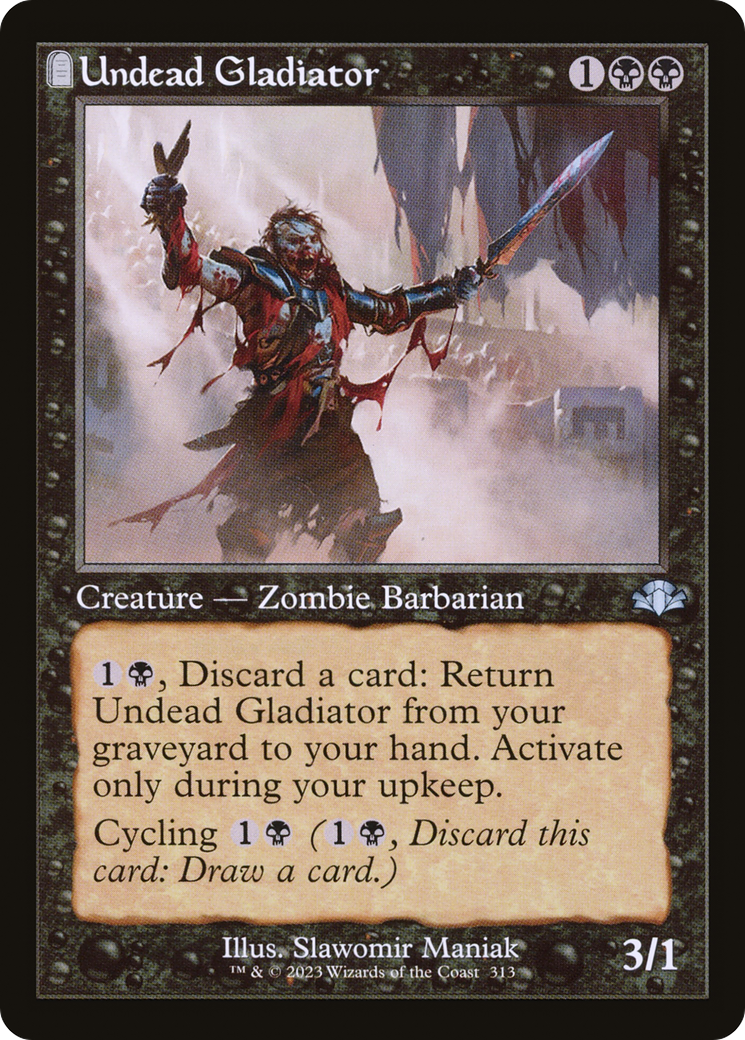 Undead Gladiator (Retro) [Dominaria Remastered] | Gear Gaming Fayetteville