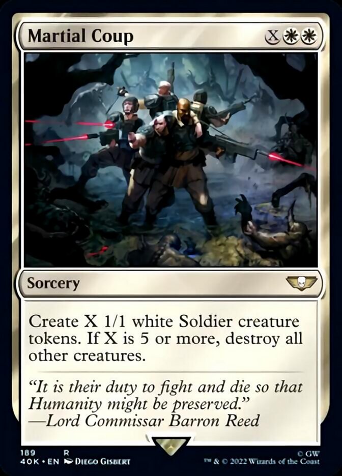 Martial Coup (Surge Foil) [Warhammer 40,000] | Gear Gaming Fayetteville