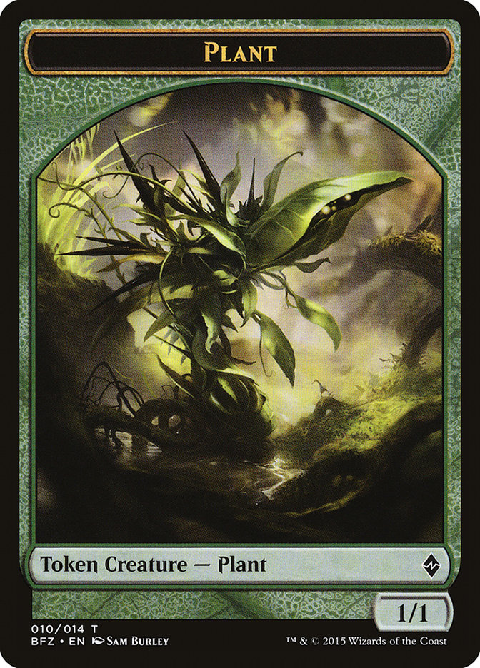 Plant Token [Battle for Zendikar Tokens] | Gear Gaming Fayetteville