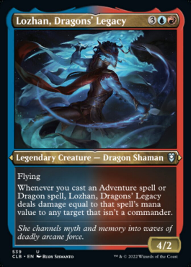 Lozhan, Dragons' Legacy (Foil Etched) [Commander Legends: Battle for Baldur's Gate] | Gear Gaming Fayetteville