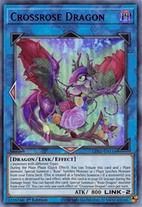 Crossrose Dragon (Blue) [LDS2-EN114] Ultra Rare | Gear Gaming Fayetteville