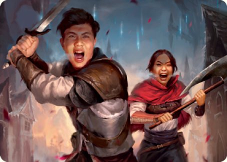 Daybreak Combatants Art Card [Innistrad: Crimson Vow Art Series] | Gear Gaming Fayetteville