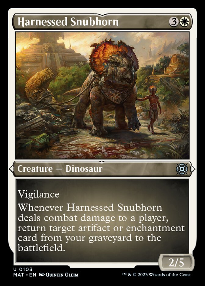 Harnessed Snubhorn (Foil Etched) [March of the Machine: The Aftermath] | Gear Gaming Fayetteville