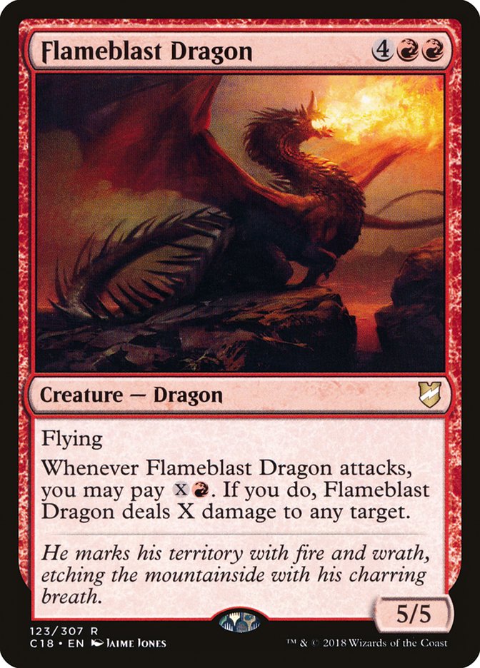 Flameblast Dragon [Commander 2018] | Gear Gaming Fayetteville