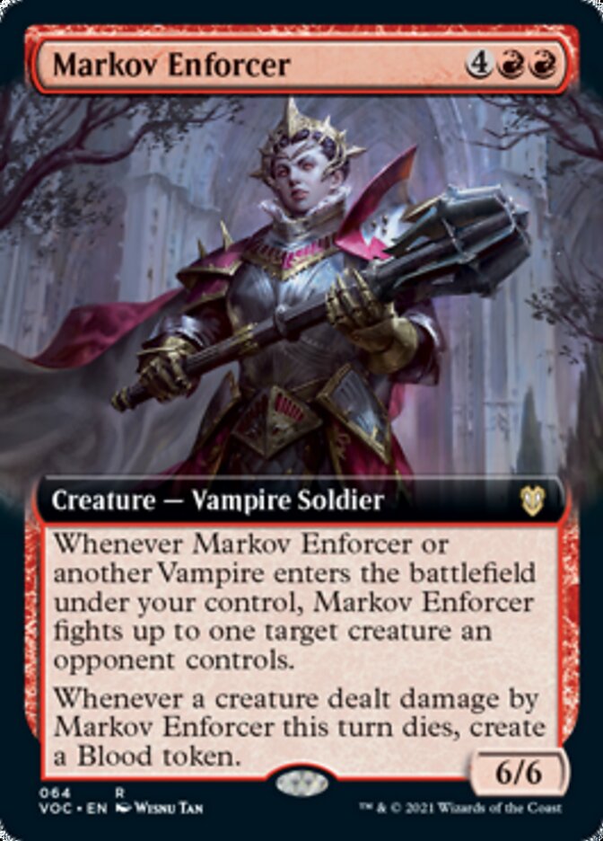 Markov Enforcer (Extended Art) [Innistrad: Crimson Vow Commander] | Gear Gaming Fayetteville