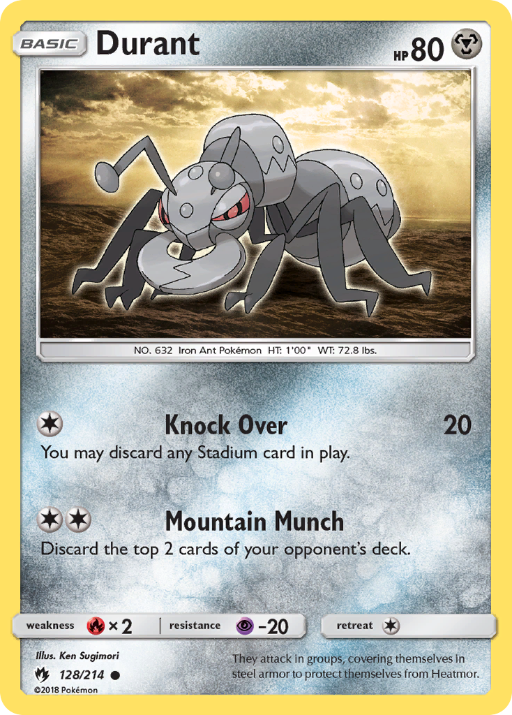 Durant (128/214) [Sun & Moon: Lost Thunder] | Gear Gaming Fayetteville