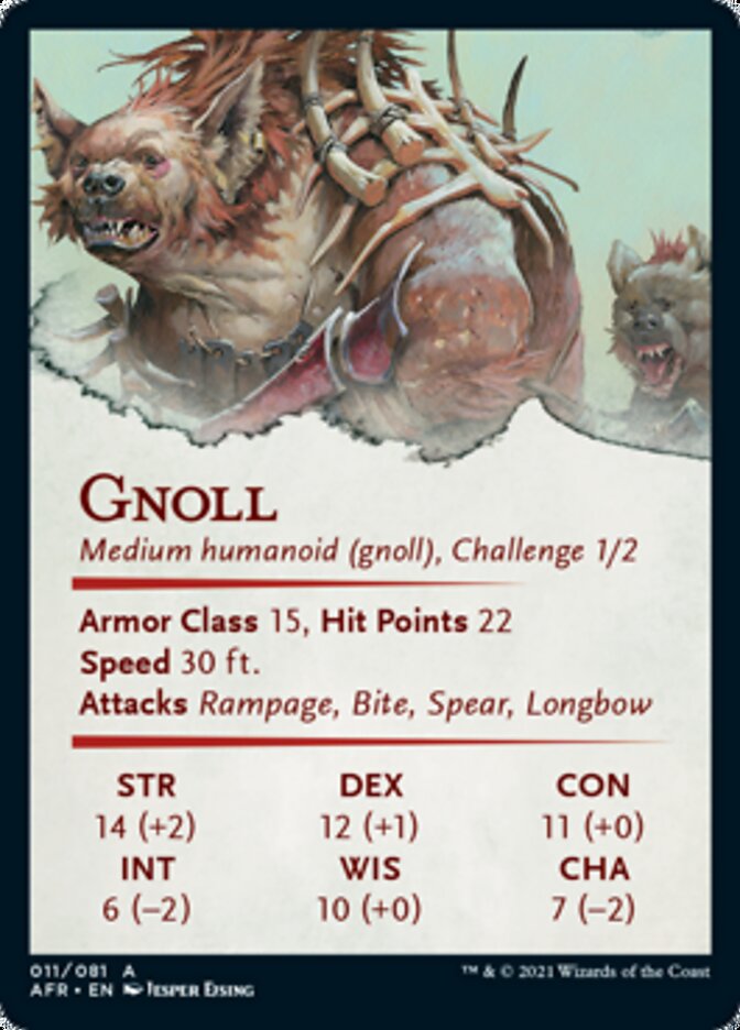 Gnoll Art Card [Dungeons & Dragons: Adventures in the Forgotten Realms Art Series] | Gear Gaming Fayetteville