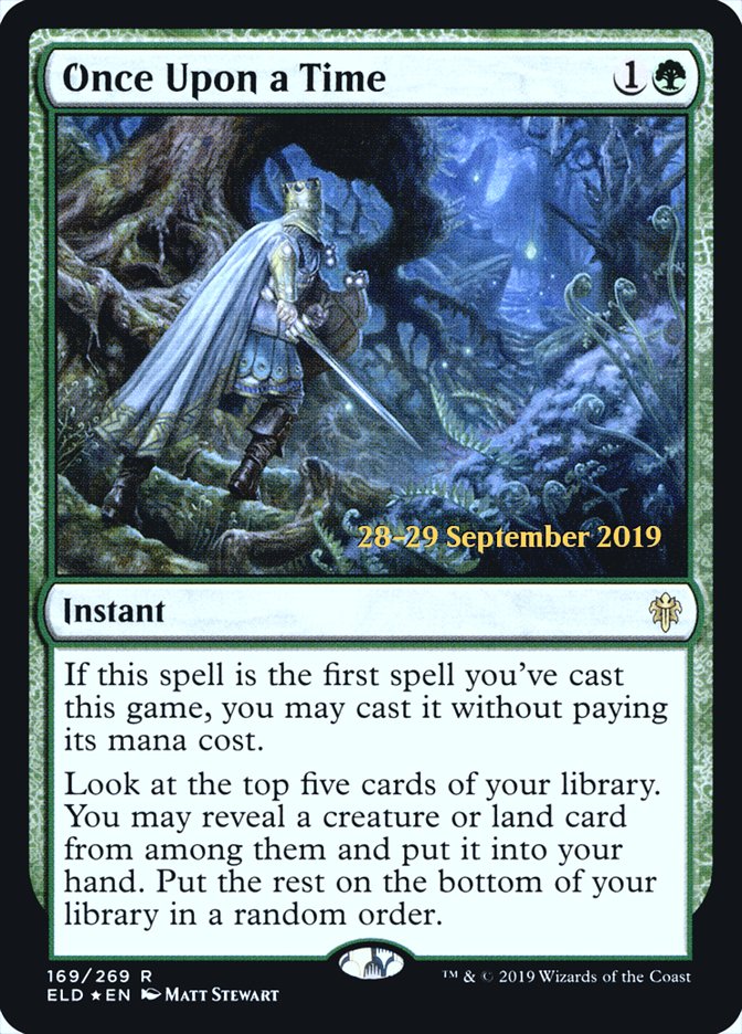 Once Upon a Time [Throne of Eldraine Prerelease Promos] | Gear Gaming Fayetteville