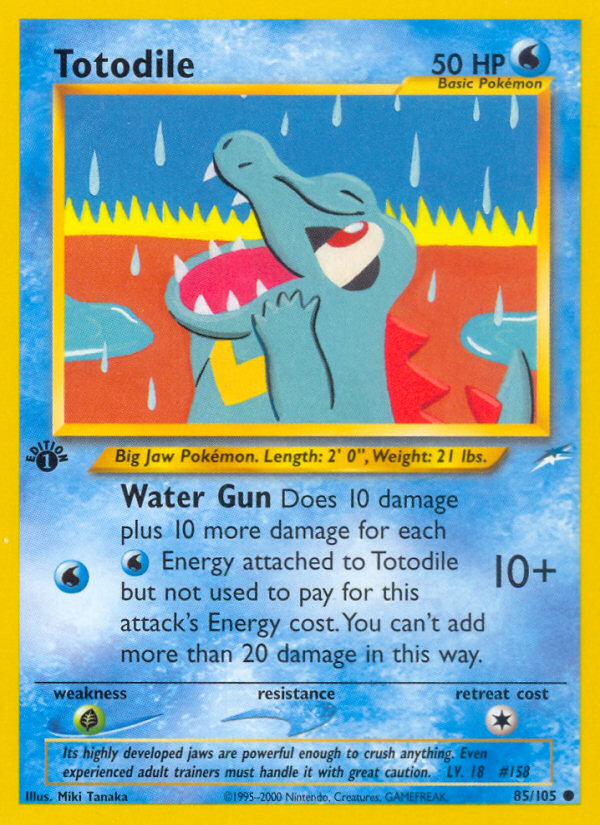 Totodile (85/105) [Neo Destiny 1st Edition] | Gear Gaming Fayetteville