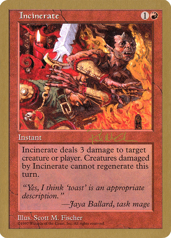 Incinerate (Paul McCabe) [World Championship Decks 1997] | Gear Gaming Fayetteville