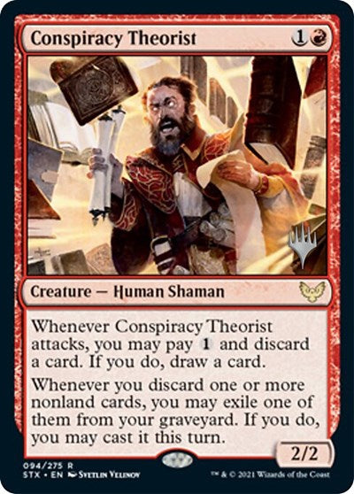 Conspiracy Theorist (Promo Pack) [Strixhaven: School of Mages Promos] | Gear Gaming Fayetteville