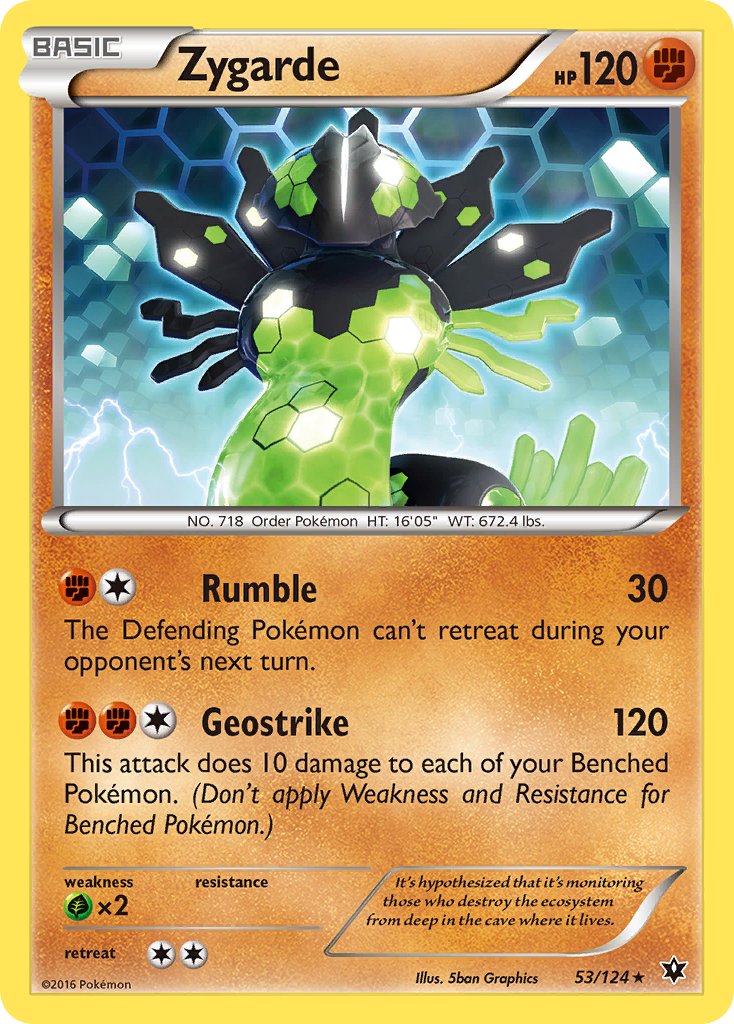 Zygarde (53/124) (Theme Deck Exclusive) [XY: Fates Collide] | Gear Gaming Fayetteville