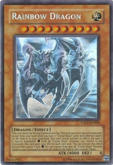 Rainbow Dragon (Chaos Neos Misprint) [TAEV-EN006] Ghost Rare | Gear Gaming Fayetteville