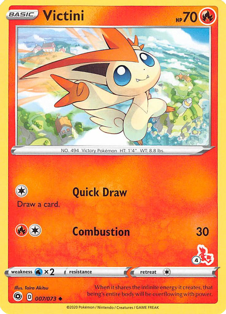 Victini (007/073) (Cinderace Stamp #4) [Battle Academy 2022] | Gear Gaming Fayetteville