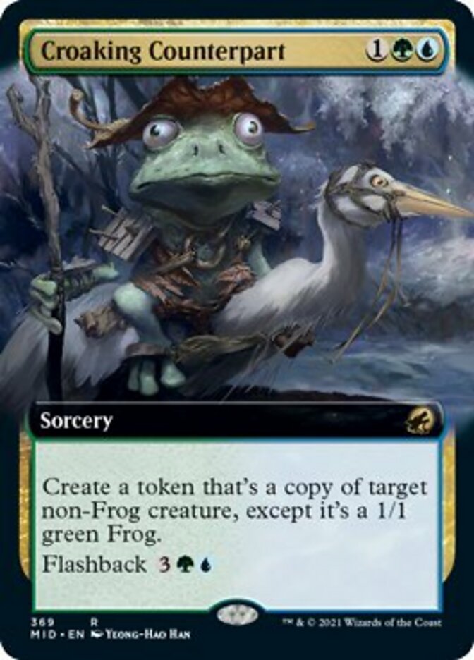 Croaking Counterpart (Extended Art) [Innistrad: Midnight Hunt] | Gear Gaming Fayetteville