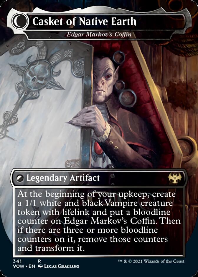 Edgar, Charmed Groom // Edgar Markov's Coffin - Dracula the Voyager // Casket of Native Earth [Innistrad: Crimson Vow] | Gear Gaming Fayetteville