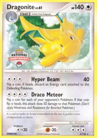 Dragonite (2/146) (National Championship) [Diamond & Pearl: Legends Awakened] | Gear Gaming Fayetteville