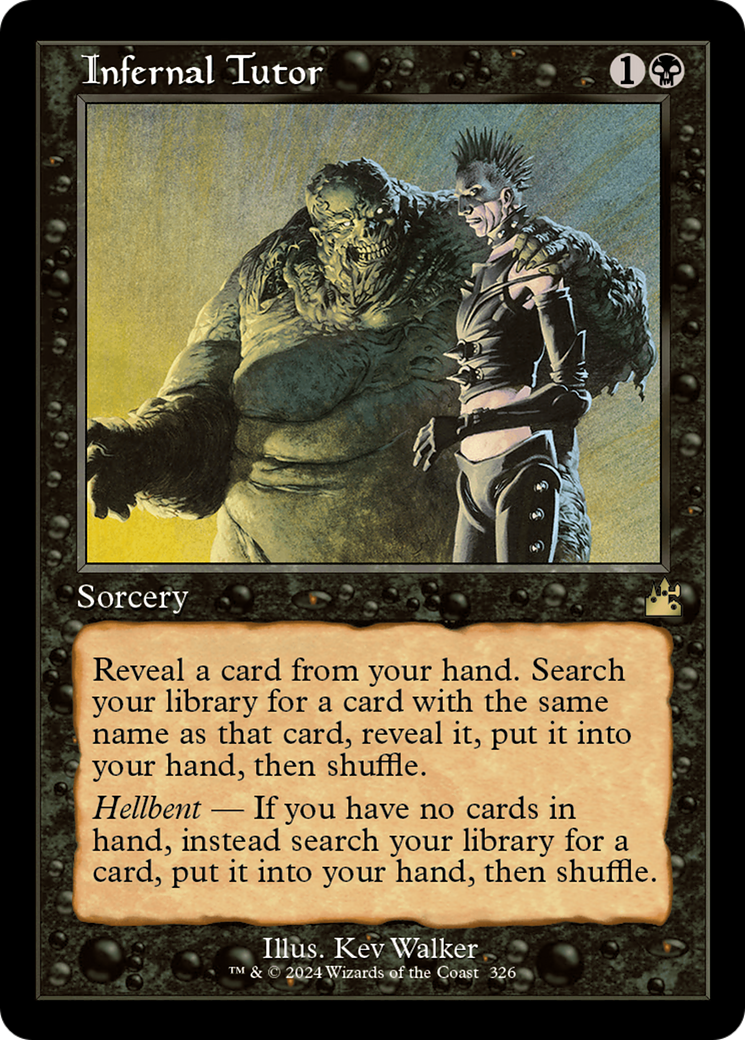Infernal Tutor (Retro Frame) [Ravnica Remastered] | Gear Gaming Fayetteville