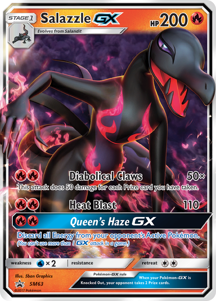 Salazzle GX (SM63) [Sun & Moon: Black Star Promos] | Gear Gaming Fayetteville