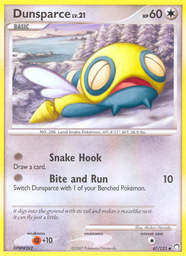 Dunsparce (47/123) [Diamond & Pearl: Mysterious Treasures] | Gear Gaming Fayetteville