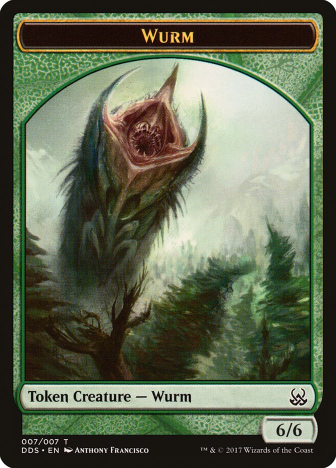 Wurm Token [Duel Decks: Mind vs. Might Tokens] | Gear Gaming Fayetteville