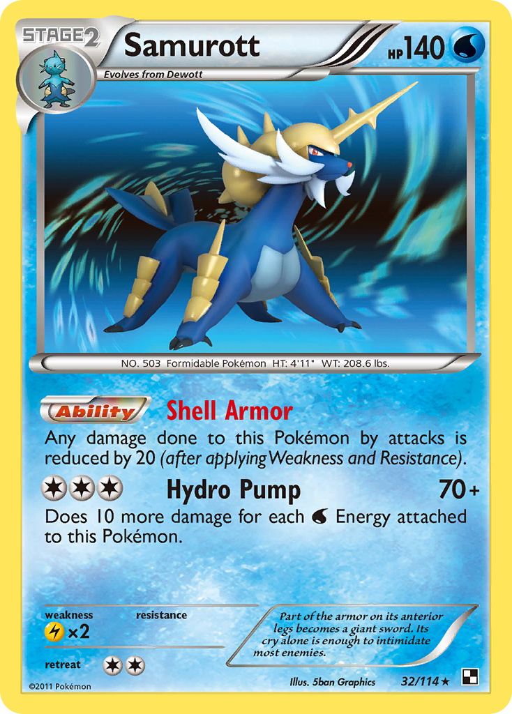 Samurott (32/114) [Black & White: Base Set] | Gear Gaming Fayetteville