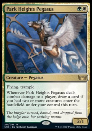 Park Heights Pegasus (Promo Pack) [Streets of New Capenna Promos] | Gear Gaming Fayetteville