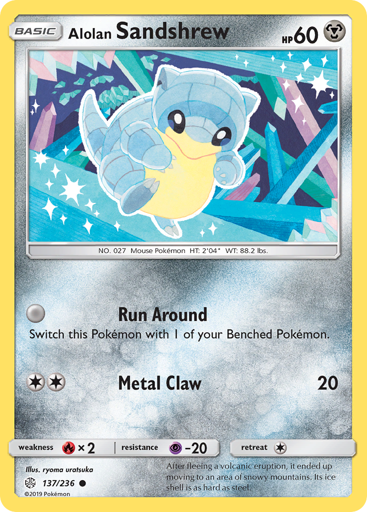 Alolan Sandshrew (137/236) [Sun & Moon: Cosmic Eclipse] | Gear Gaming Fayetteville