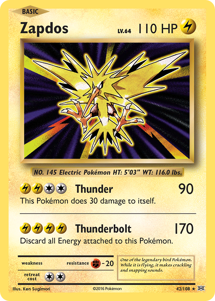 Zapdos (42/108) [XY: Evolutions] | Gear Gaming Fayetteville