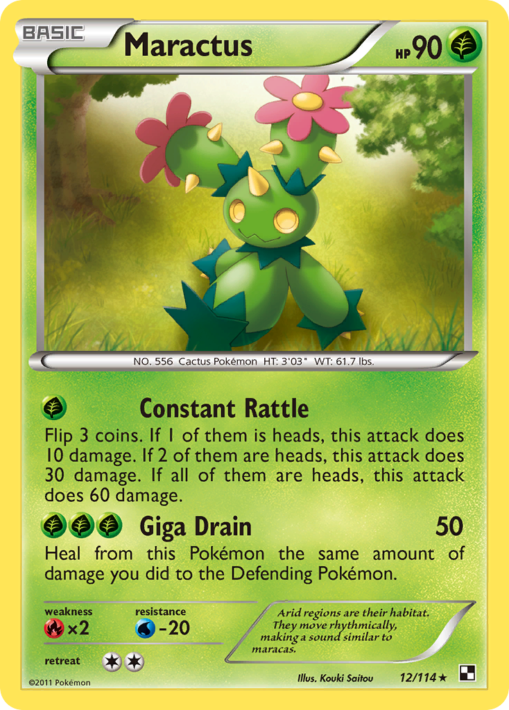 Maractus (12/114) [Black & White: Base Set] | Gear Gaming Fayetteville