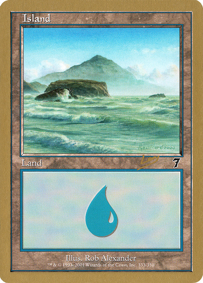 Island (333) (Raphael Levy) [World Championship Decks 2002] | Gear Gaming Fayetteville