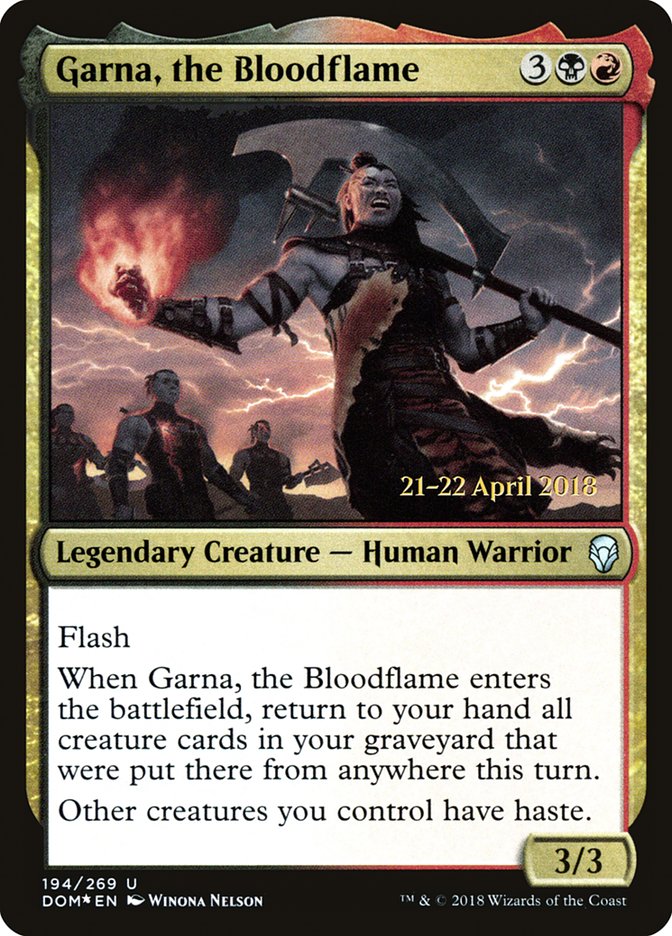 Garna, the Bloodflame [Dominaria Prerelease Promos] | Gear Gaming Fayetteville