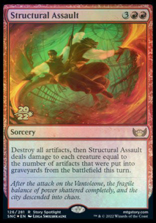 Structural Assault [Streets of New Capenna Prerelease Promos] | Gear Gaming Fayetteville