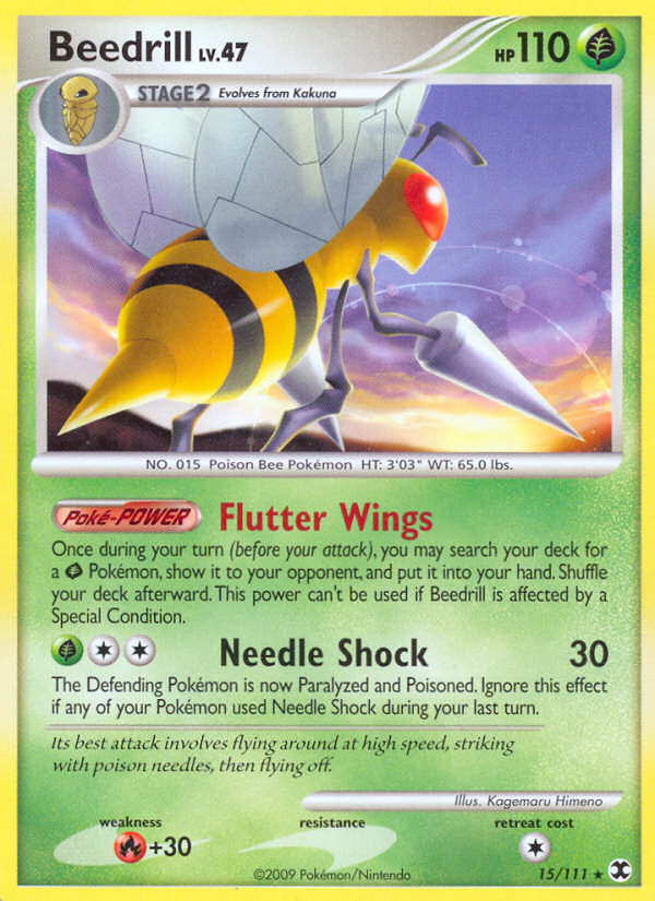 Beedrill (15/111) [Platinum: Rising Rivals] | Gear Gaming Fayetteville