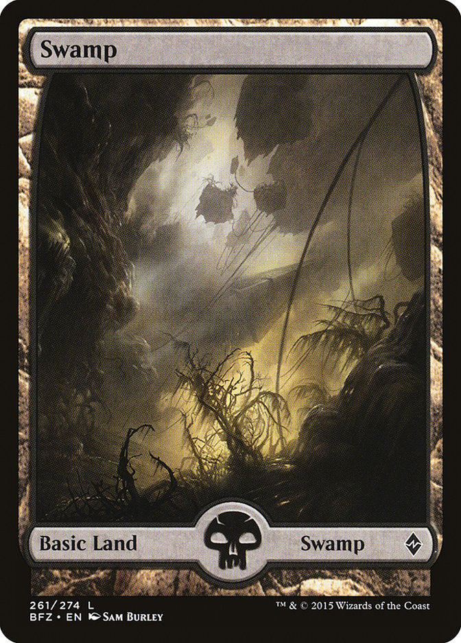 Swamp (261) (Full Art) [Battle for Zendikar] | Gear Gaming Fayetteville