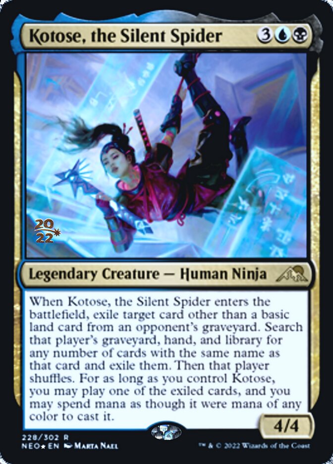 Kotose, the Silent Spider [Kamigawa: Neon Dynasty Prerelease Promos] | Gear Gaming Fayetteville