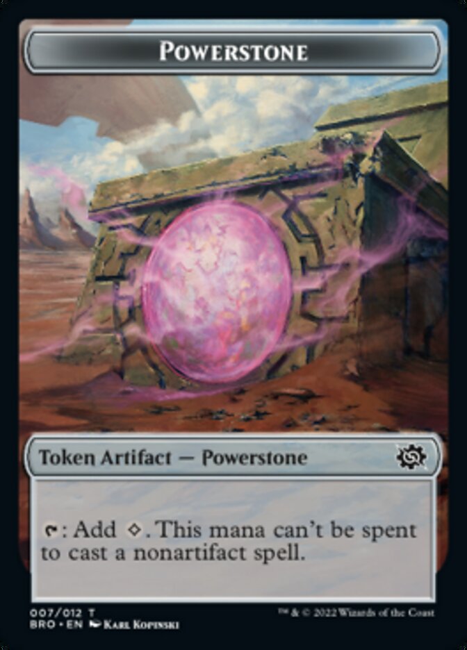 Powerstone // Ravage Double-Sided Token [The Brothers' War Tokens] | Gear Gaming Fayetteville