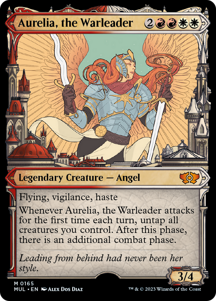 Aurelia, the Warleader (Halo Foil) [Multiverse Legends] | Gear Gaming Fayetteville