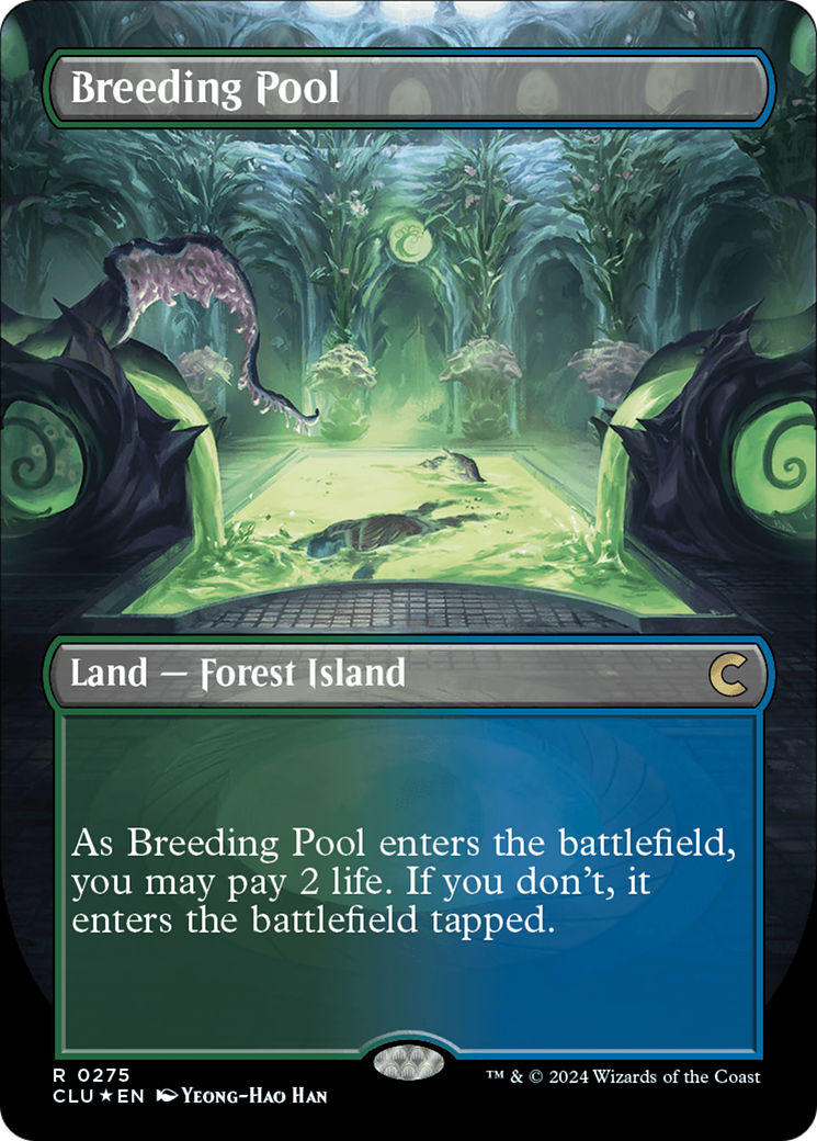 Breeding Pool (Borderless) [Ravnica: Clue Edition] | Gear Gaming Fayetteville