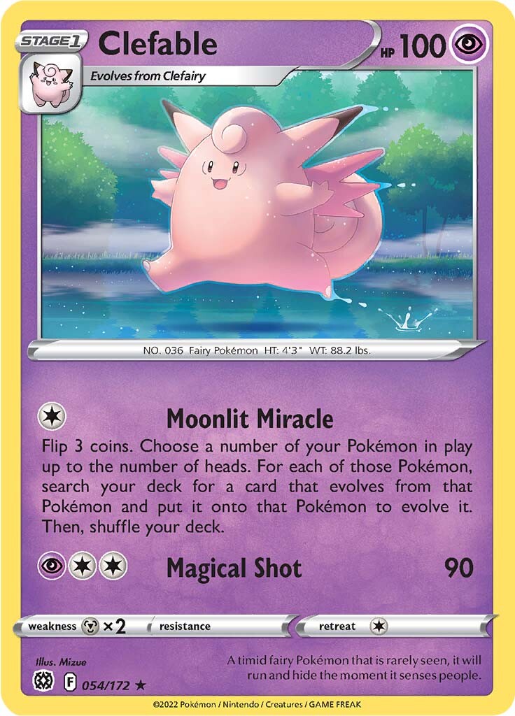 Clefable (054/172) [Sword & Shield: Brilliant Stars] | Gear Gaming Fayetteville