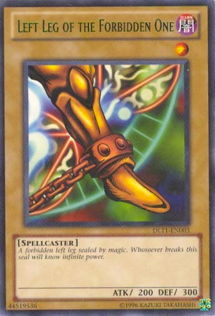 Left Leg of the Forbidden One (Green) [DL11-EN003] Rare | Gear Gaming Fayetteville