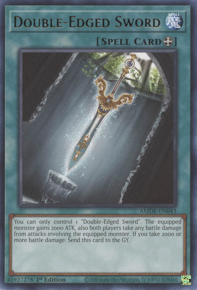 Double-Edged Sword [AMDE-EN043] Rare | Gear Gaming Fayetteville