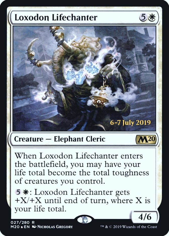 Loxodon Lifechanter [Core Set 2020 Prerelease Promos] | Gear Gaming Fayetteville