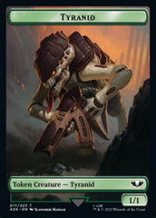 Tyranid (017) // Tyranid Warrior Double-Sided Token (Surge Foil) [Warhammer 40,000 Tokens] | Gear Gaming Fayetteville