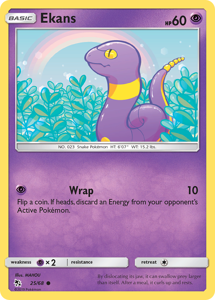 Ekans (25/68) [Sun & Moon: Hidden Fates] | Gear Gaming Fayetteville