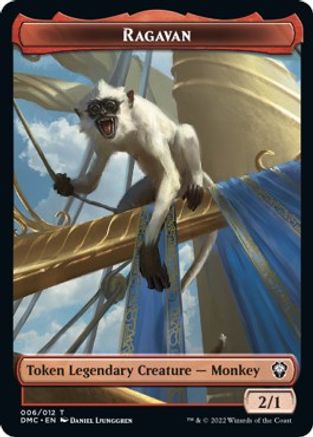 Ragavan // Treasure Double-Sided Token [Dominaria United Commander Tokens] | Gear Gaming Fayetteville