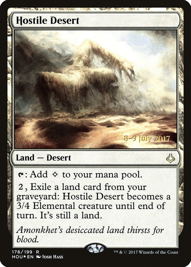 Hostile Desert [Hour of Devastation Prerelease Promos] | Gear Gaming Fayetteville