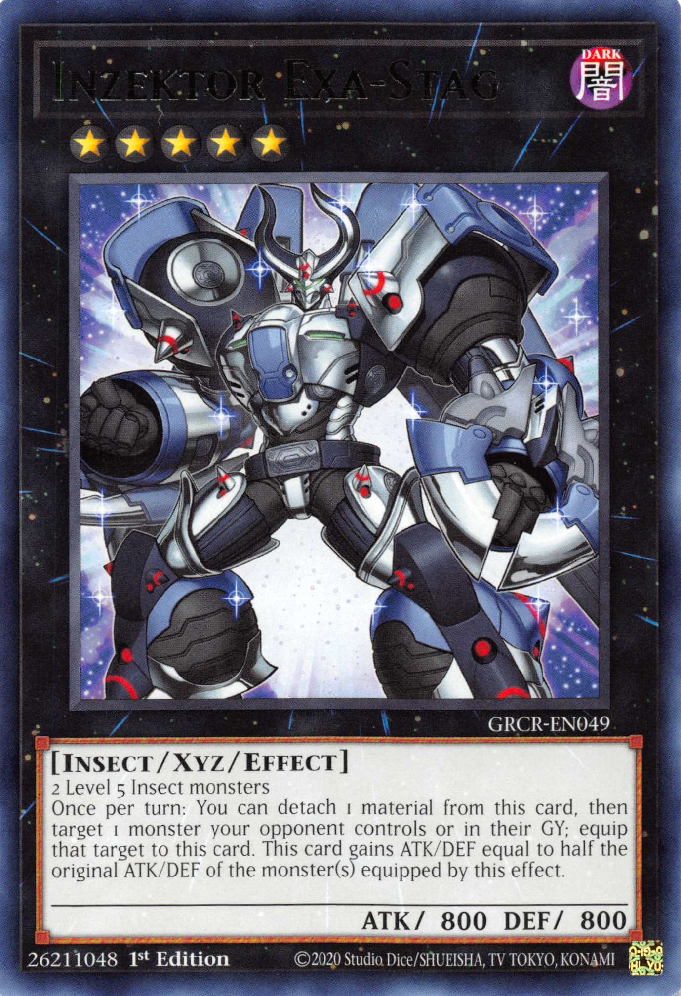Inzektor Exa-Stag [GRCR-EN049] Rare | Gear Gaming Fayetteville