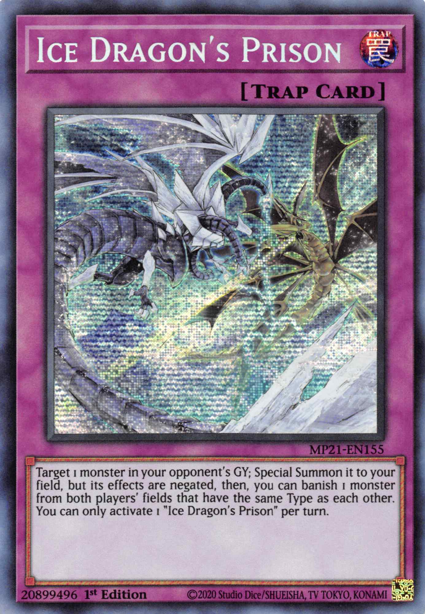 Ice Dragon's Prison [MP21-EN155] Prismatic Secret Rare | Gear Gaming Fayetteville