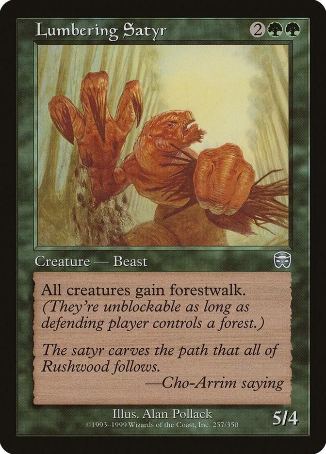 Lumbering Satyr [Mercadian Masques] | Gear Gaming Fayetteville